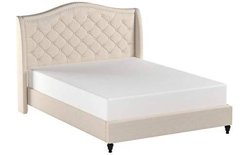 Black King Upholstered Platform Bed F644