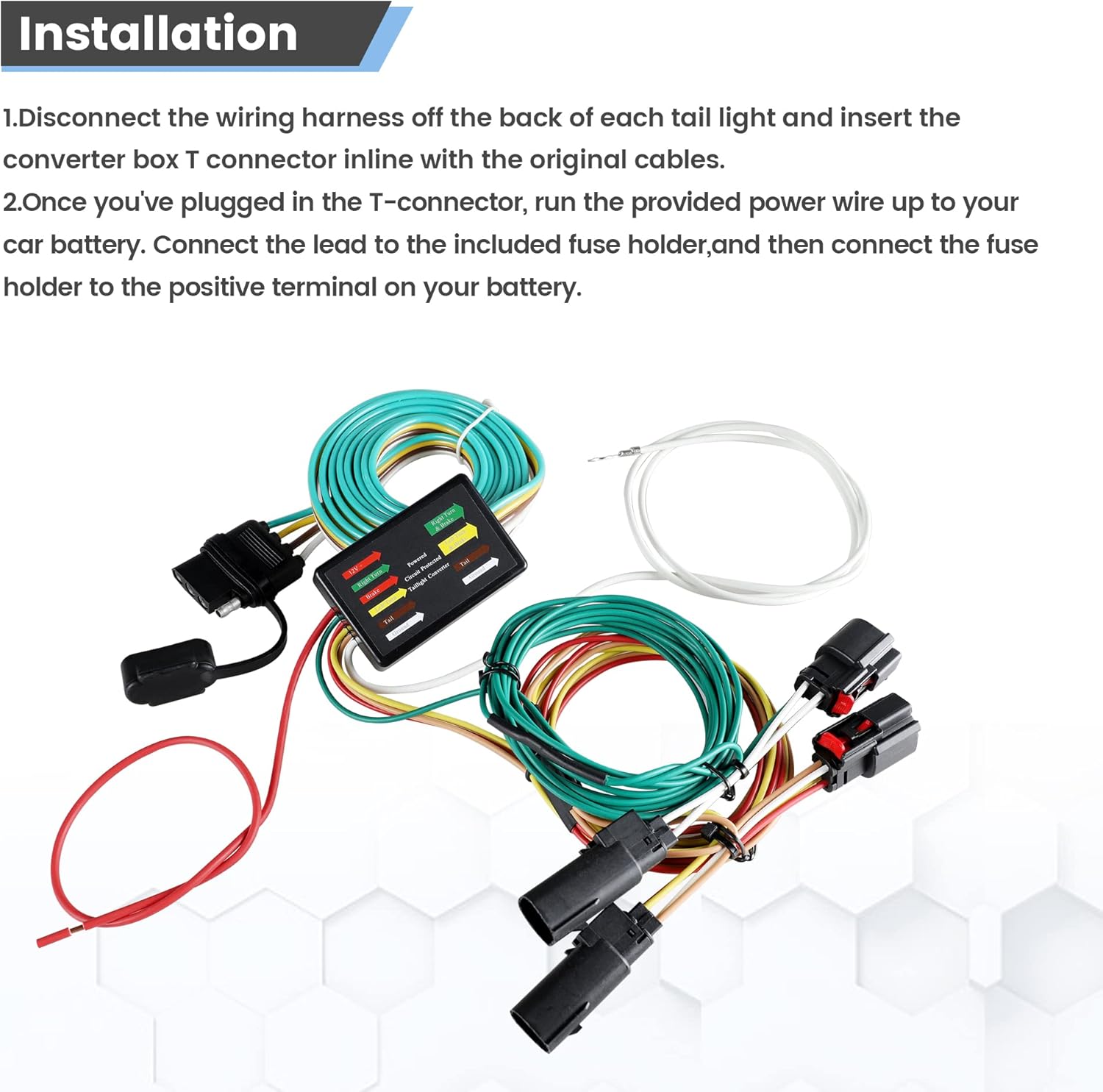 4 Way Flat Trailer Wiring Harness K8916