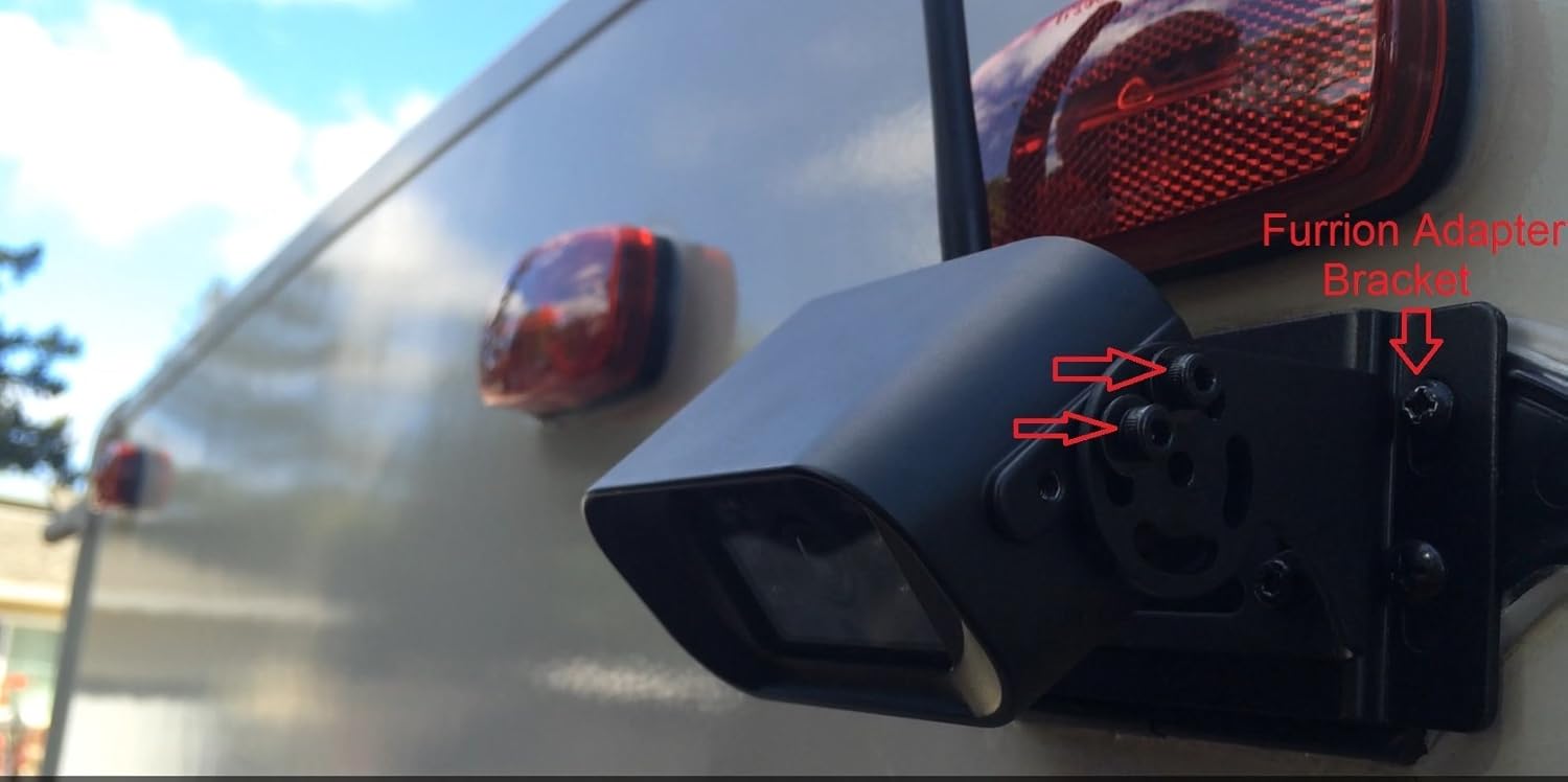 Digital Wireless Camera with 7 Monitor Quad-View and Adapter for RV C614