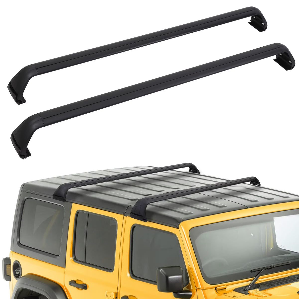 Heavy Duty Steel Roof Rack Cross Bar for Jeep Wrangler JK JL Unlimited B1402
