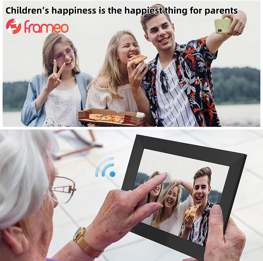 8 Inch Smart Digital Photo Frame with WiFi, IPS Touch Screen, 16GB Storage, Pack of 2 G457361