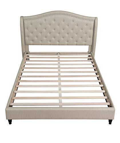 Black King Upholstered Platform Bed F644