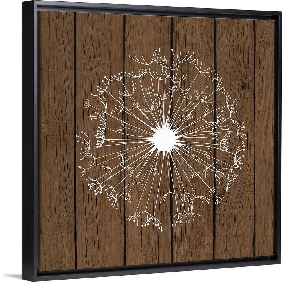Brown Wood II Black Float Frame Canvas Art - 24 x 24 C13706