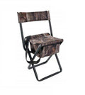 Camouflage Folding Stool Chair with Back & Pouch N33025