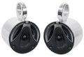 6.5" 150 Watt Silver Marine Boat Wakeboard Tower Speakers D407