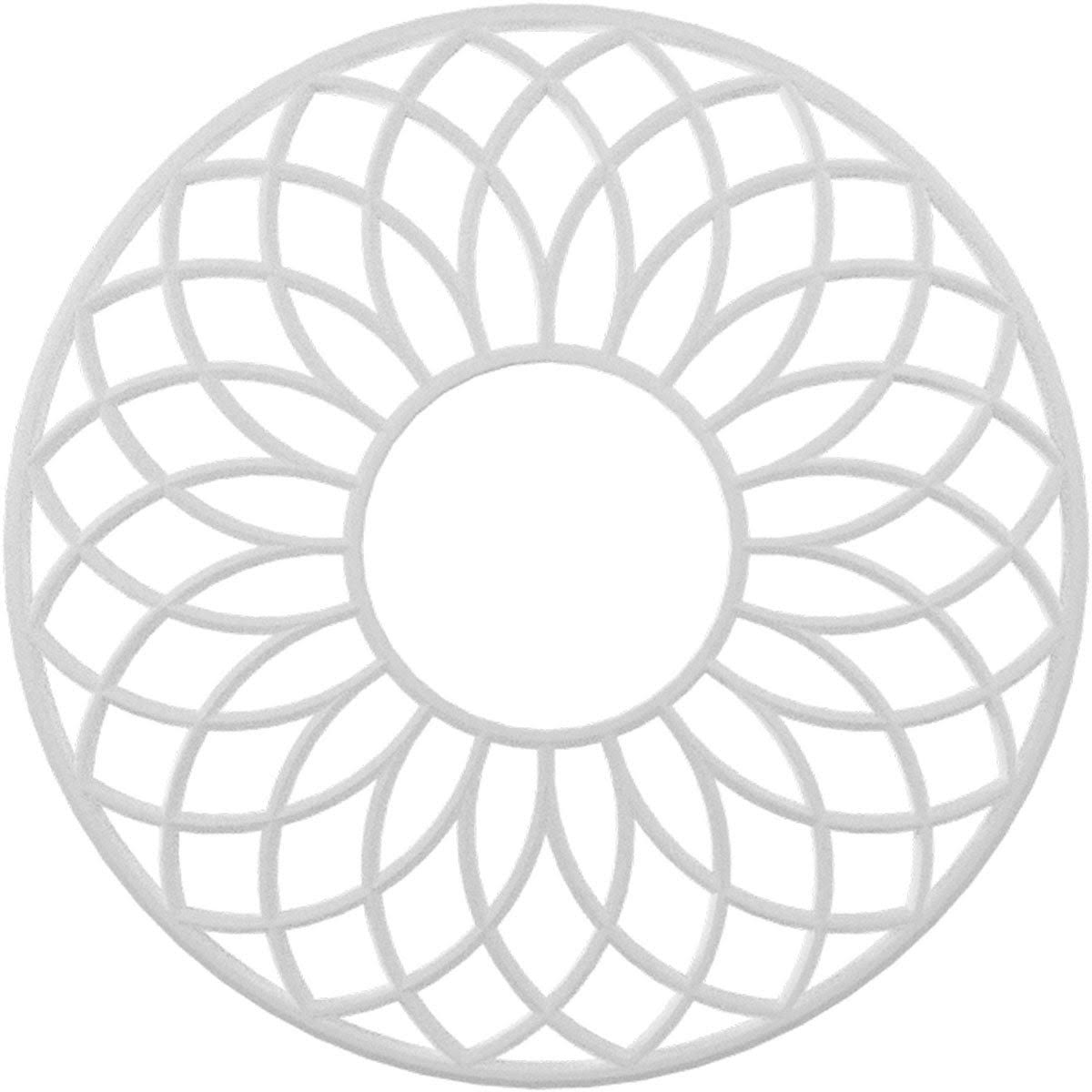 22x22OD x 7 1/2x22ID x 3/4x22P PVC Ceiling Medallion B891