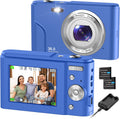 Blue 2.4 Inch FHD 1080P 36MP Compact Digital Camera, Pack of 2 P3910