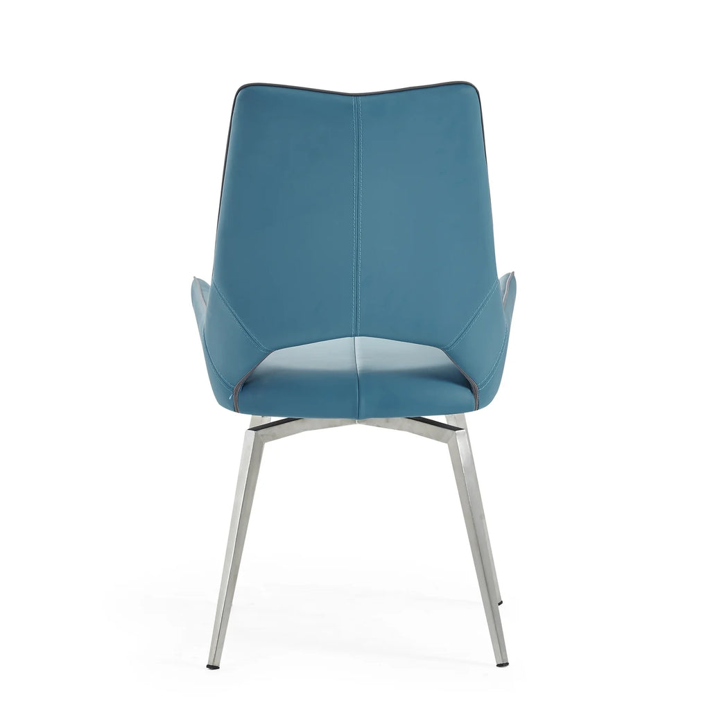 Faux Leather Swivel Dining Chairs (Set of 2) V230365