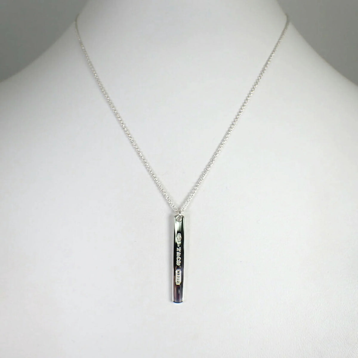 925 Silver Bar Pendant Necklace R848263