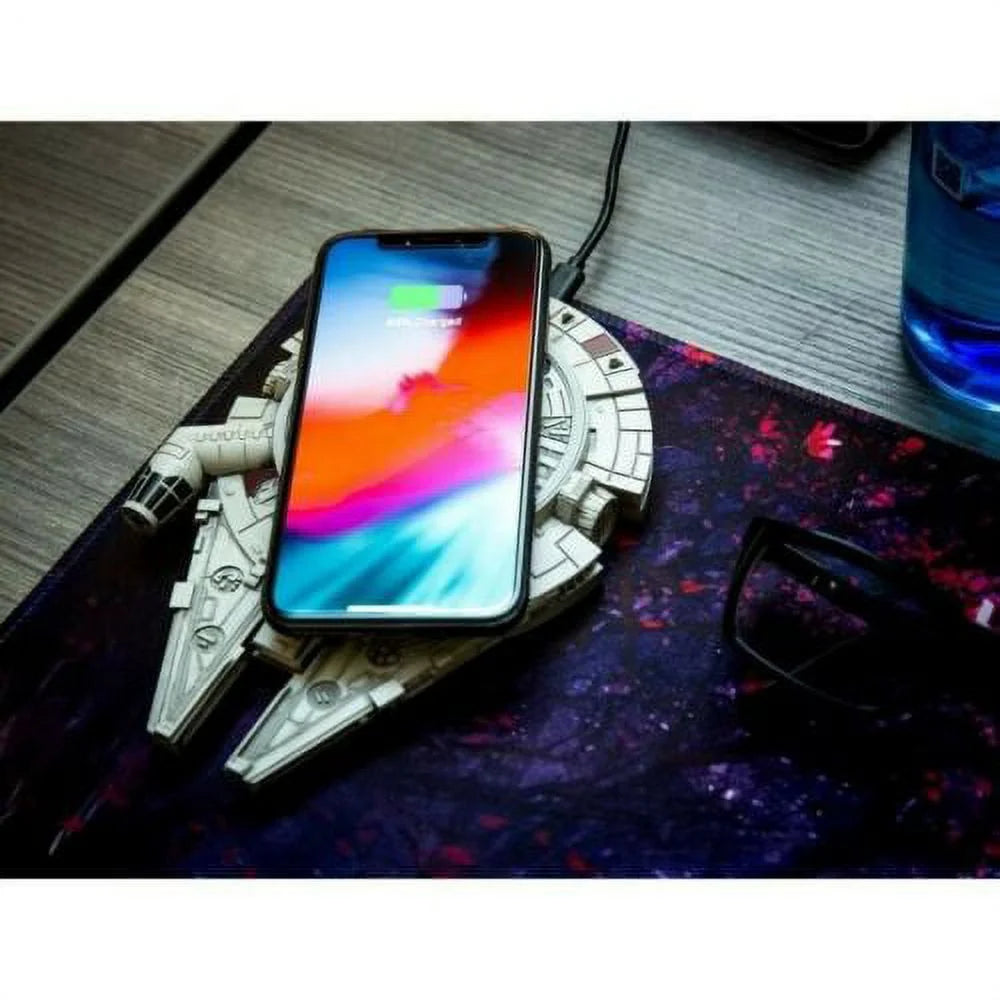 Millennium Falcon Wireless Charger with AC Adapter Charging Pad B71791