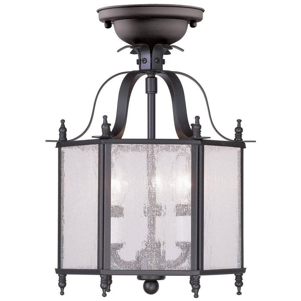 Brushed Nickel Convertible Chain Hang Ceiling Mount Light T26103