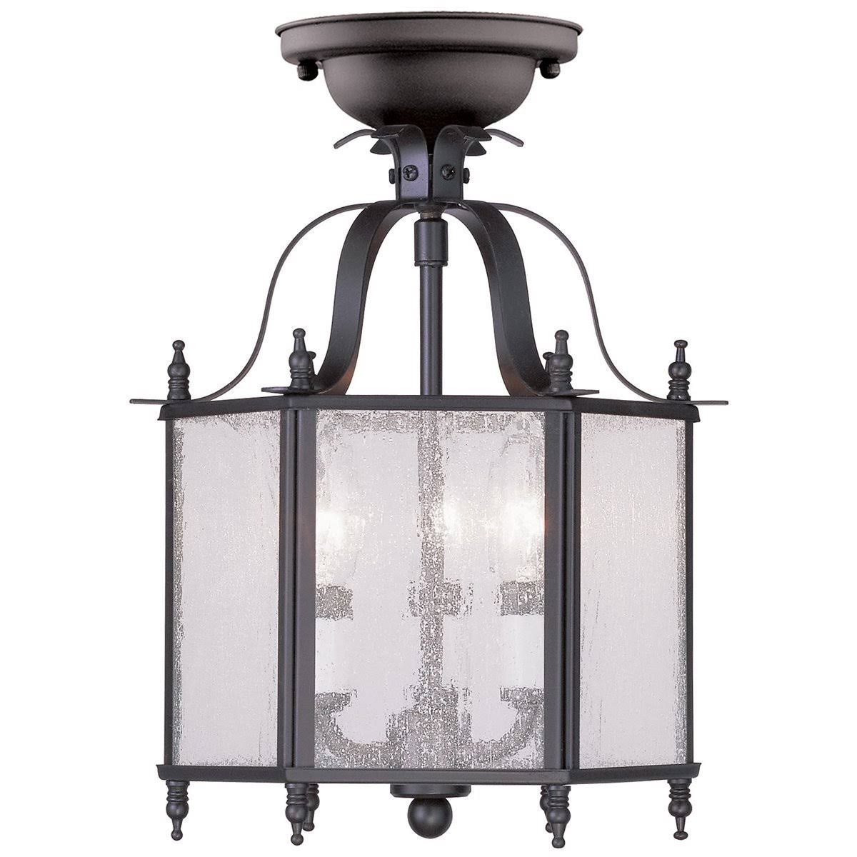 Brushed Nickel Convertible Chain Hang Ceiling Mount Light T26103