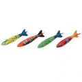 4 Colorful Pool Diving Shark Toys C4369