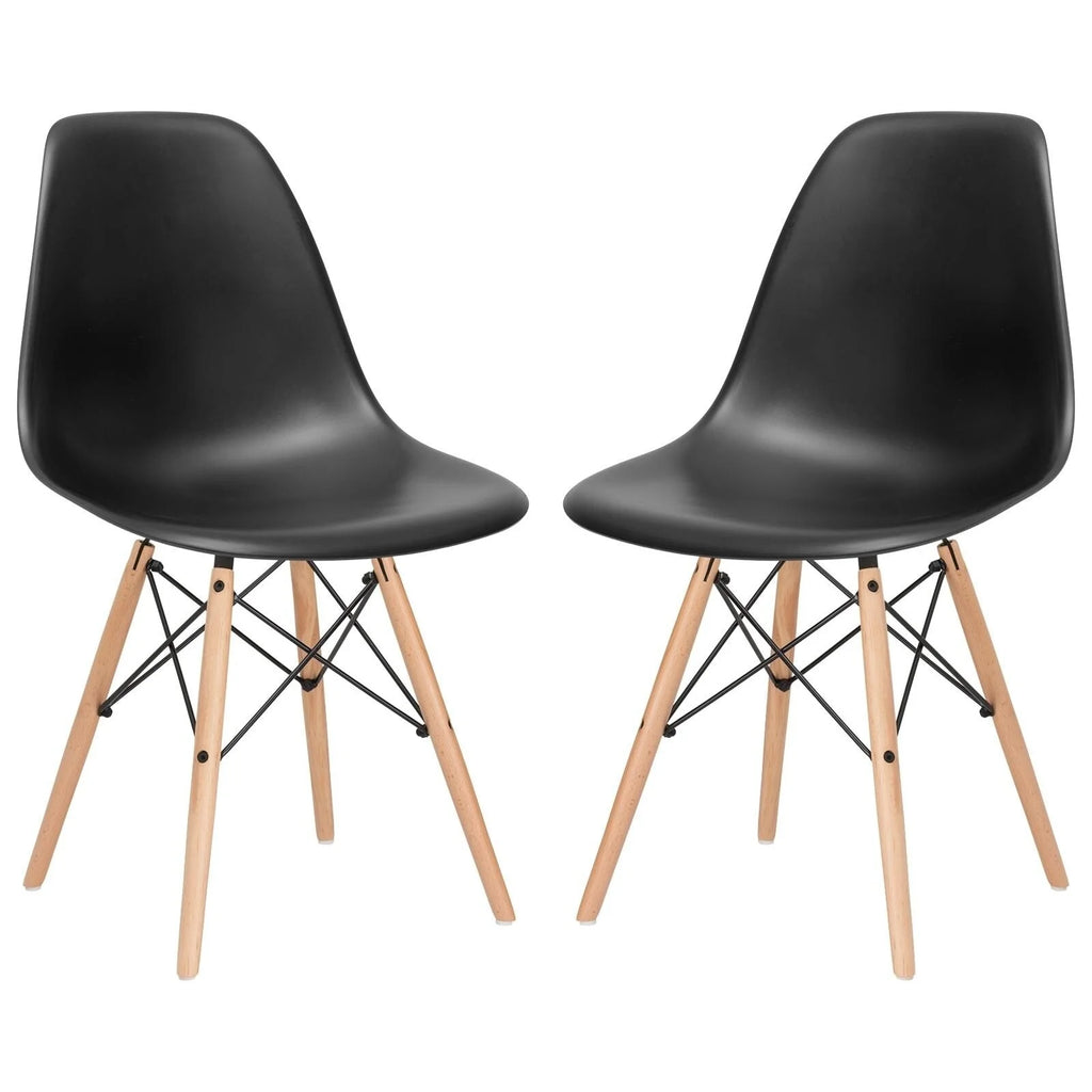 Blue Kids Chair with Wood Legs Set of 4 Y215