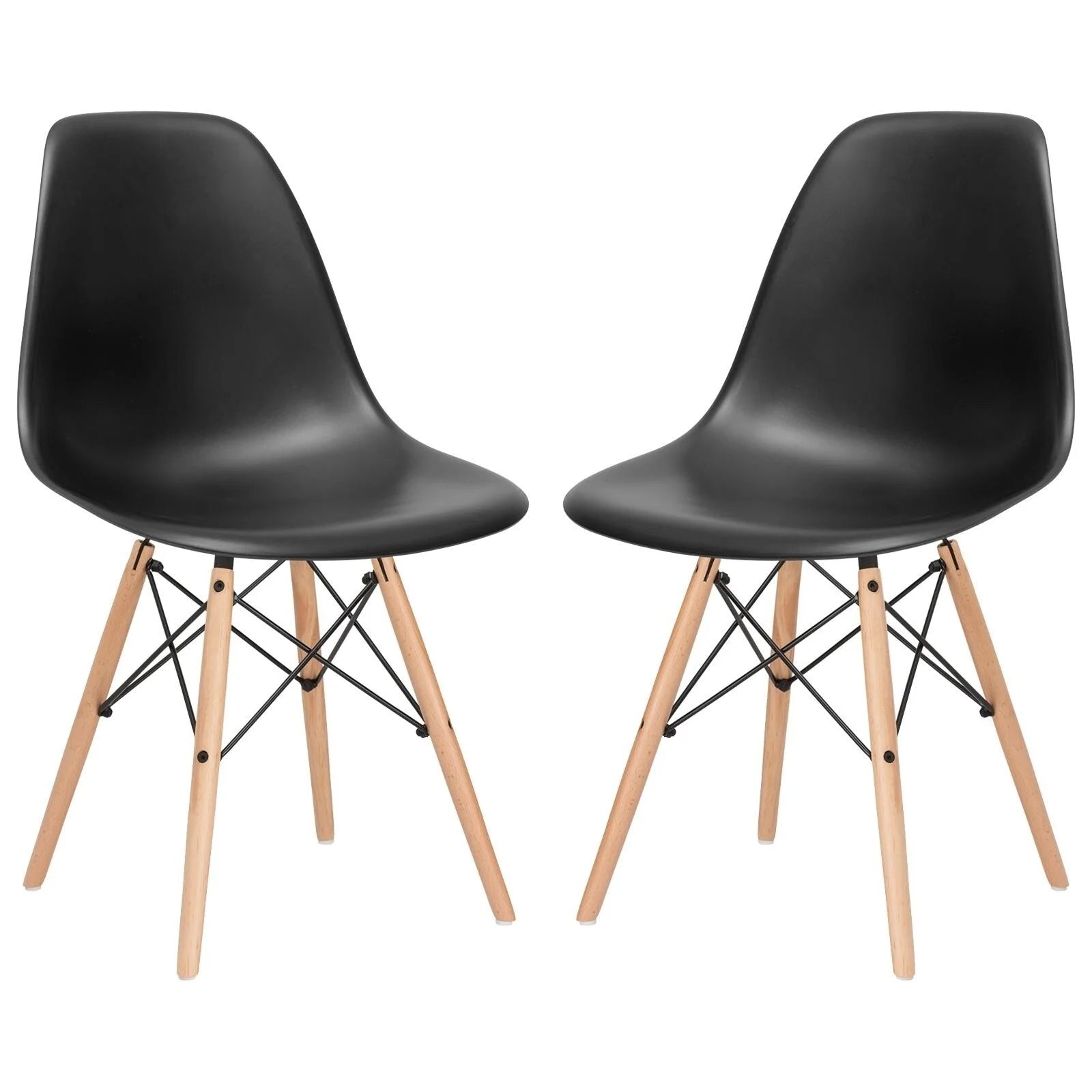 Blue Kids Chair with Wood Legs Set of 4 Y215