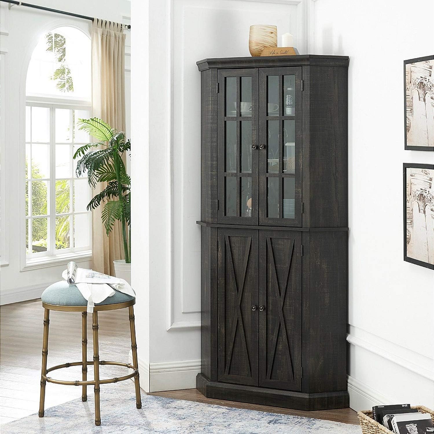 Charcoal Corner Cabinet O887889