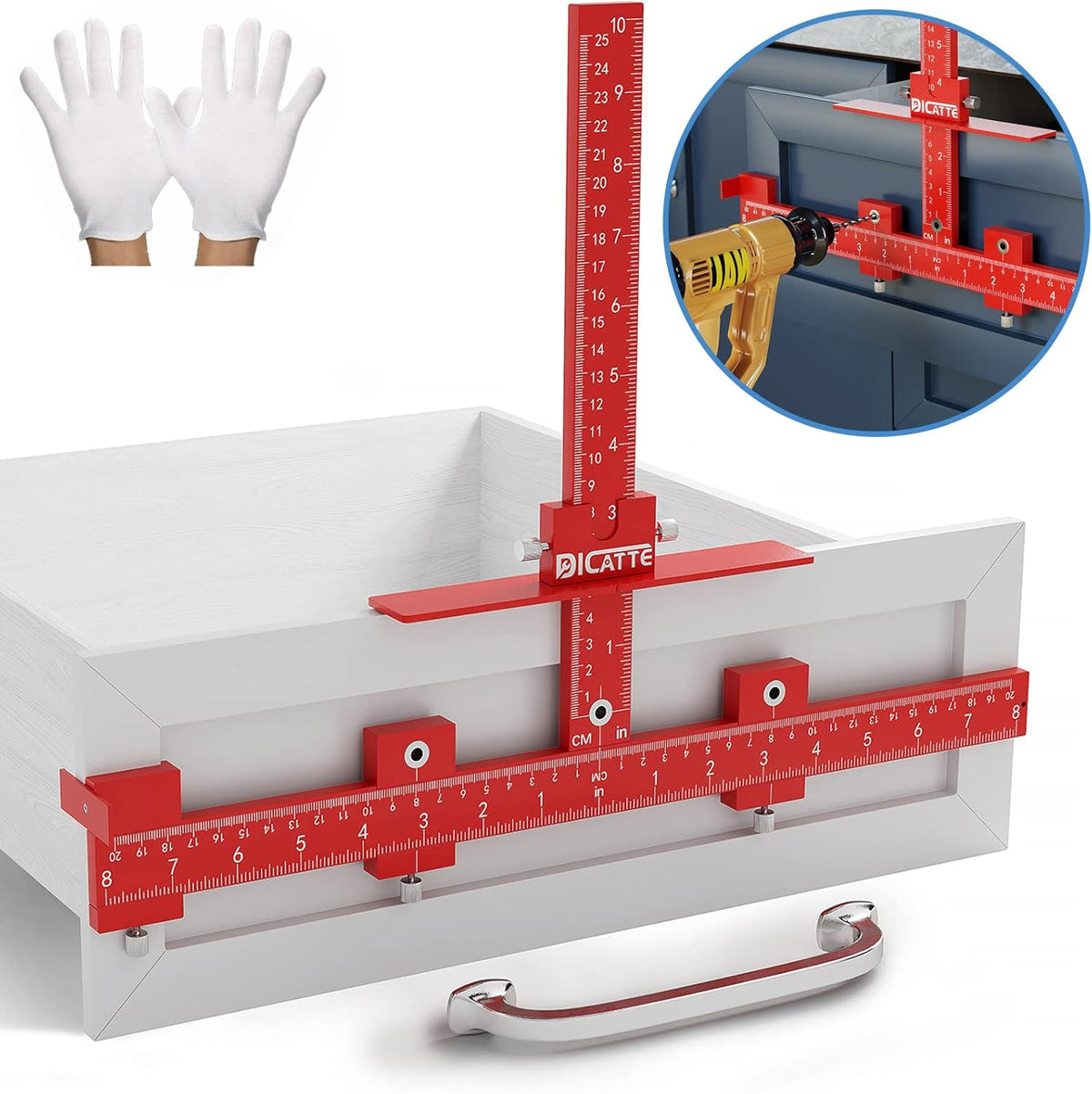 Thickened Aluminum Alloy Cabinet Handle Jig (Black) T757528