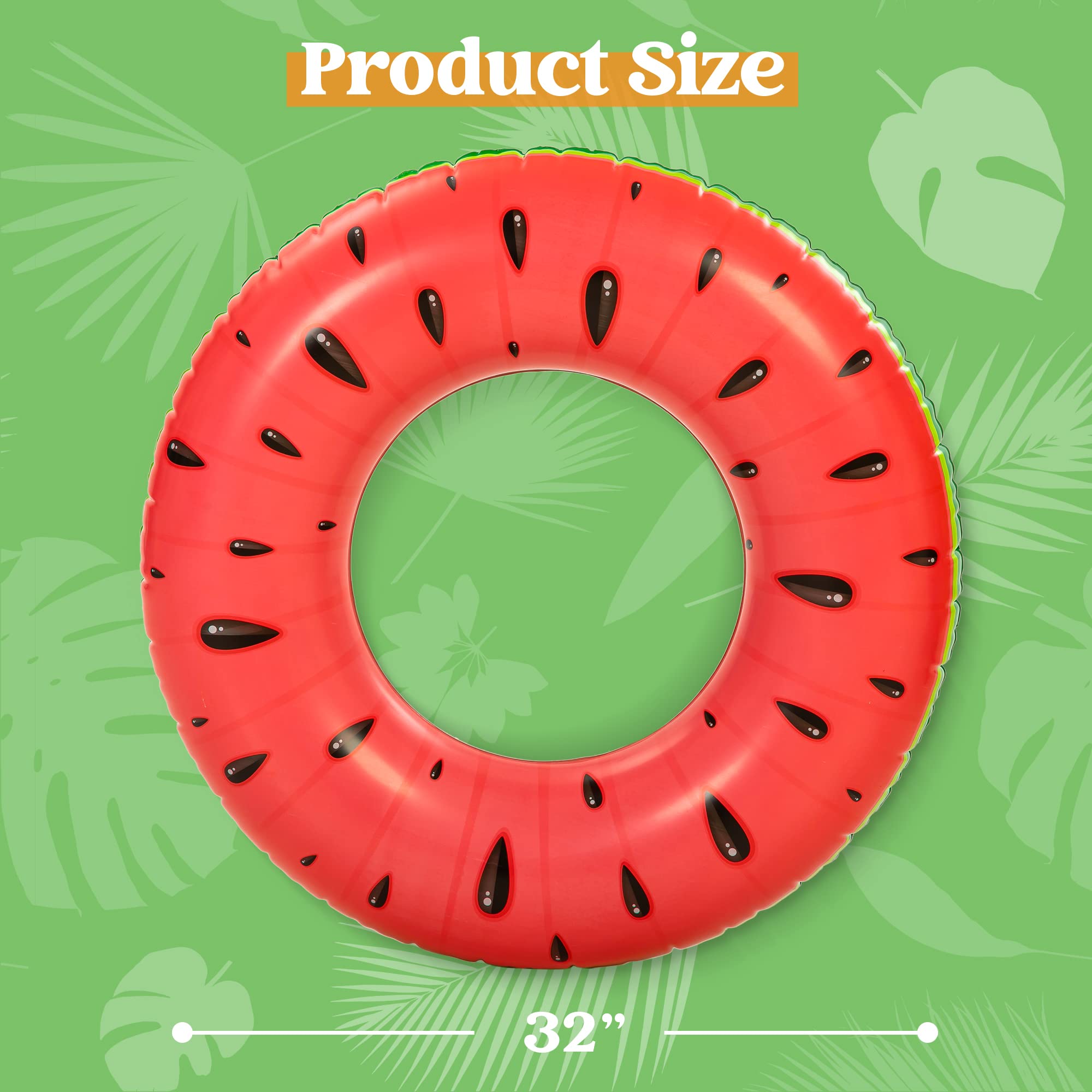 4 Pcs Inflatable Fruit Pool Floats C2408