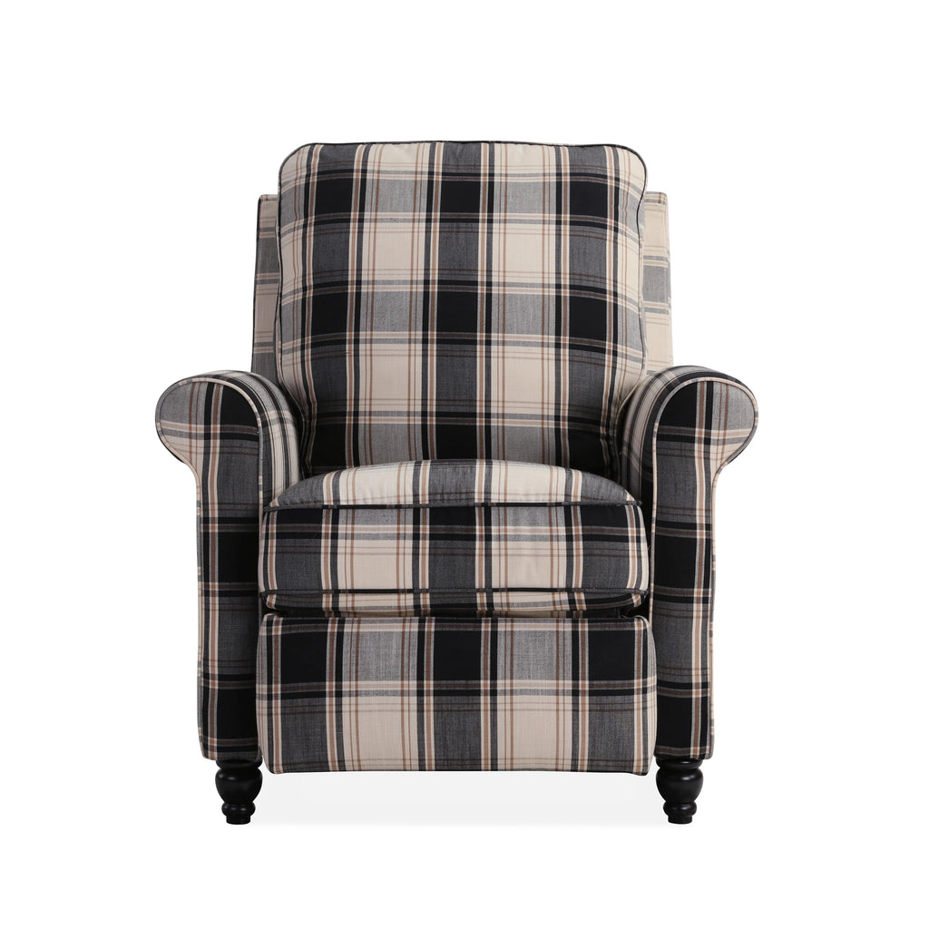 Black Fabric Recliner I217