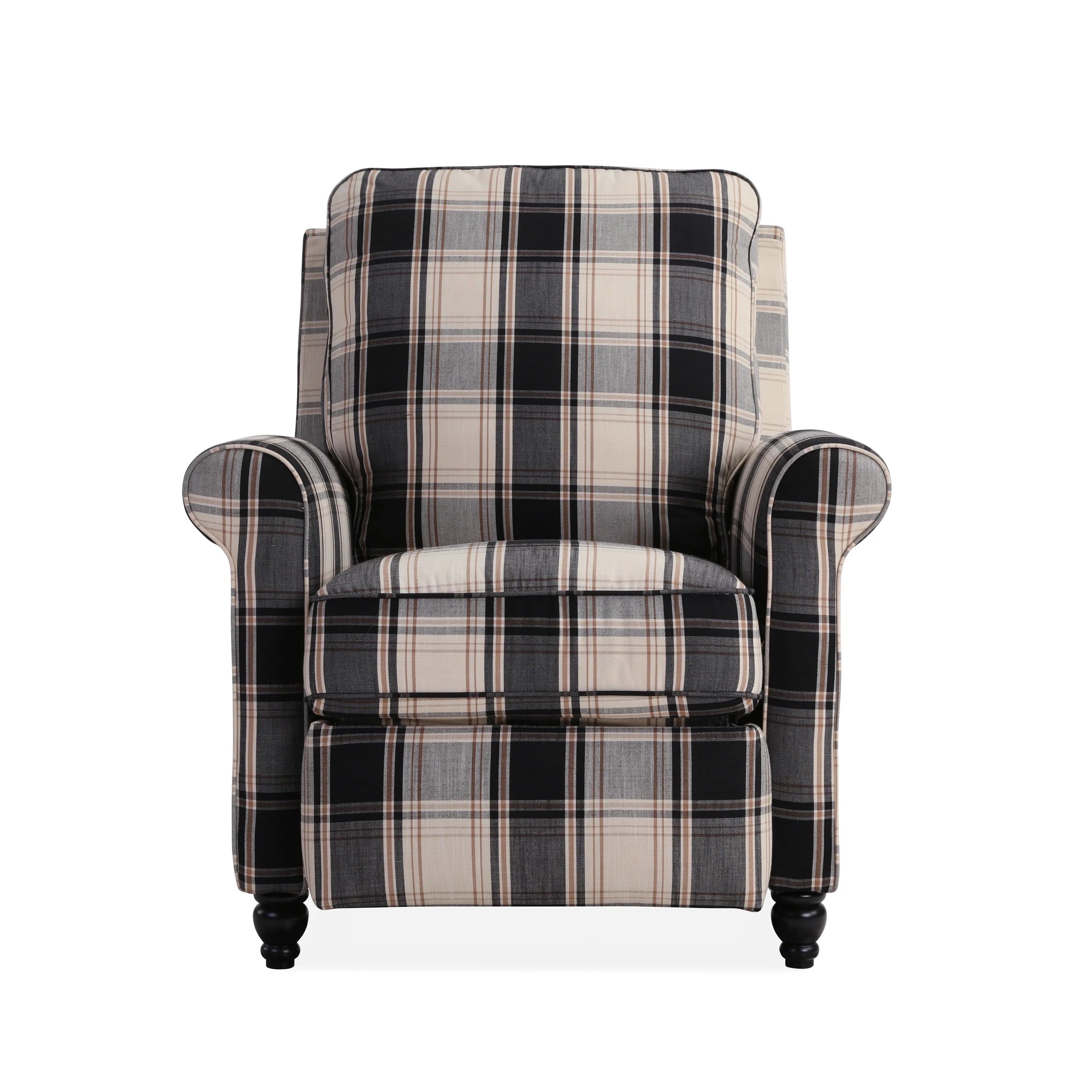 Black Fabric Recliner I217