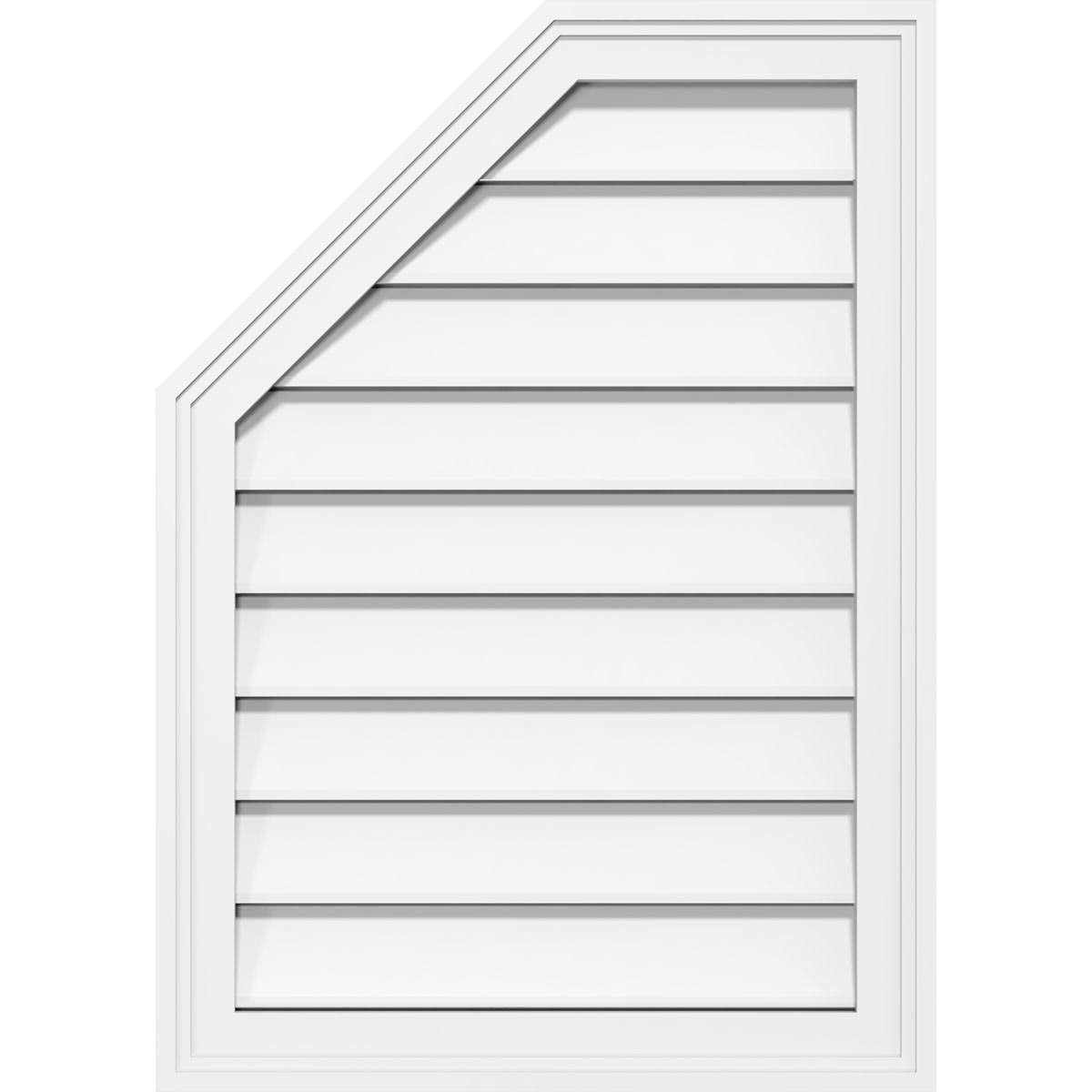 Octagonal Surface Mount PVC Gable Vent D432245
