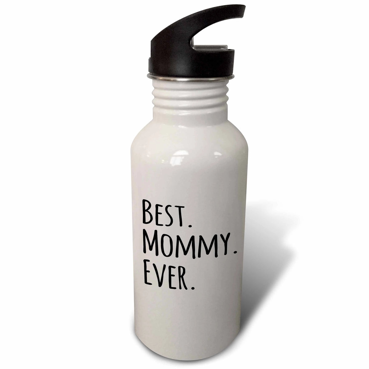 Black Text 21 oz Sports Water Bottle J8080