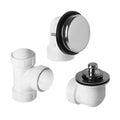 Tuscan Brass PVC Plumber&s Half Kit with Deluxe Lift & Turn Trim J2985