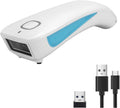 Mini Wireless 2D QR Barcode Scanner, Bluetooth Portable Pocket Bar Code Reader, White M433