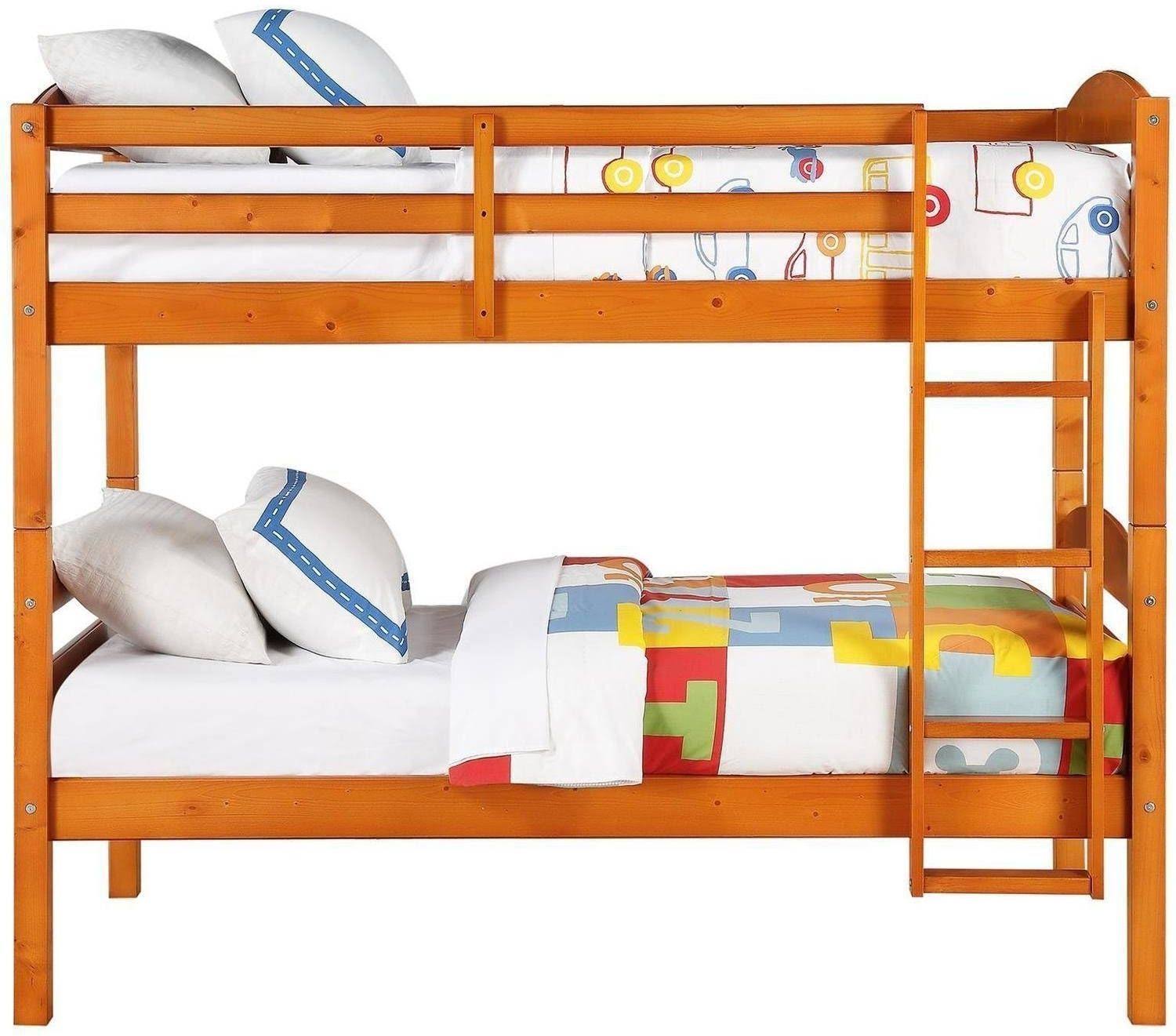 Twin Over Twin Wood Bunk Bed B9512