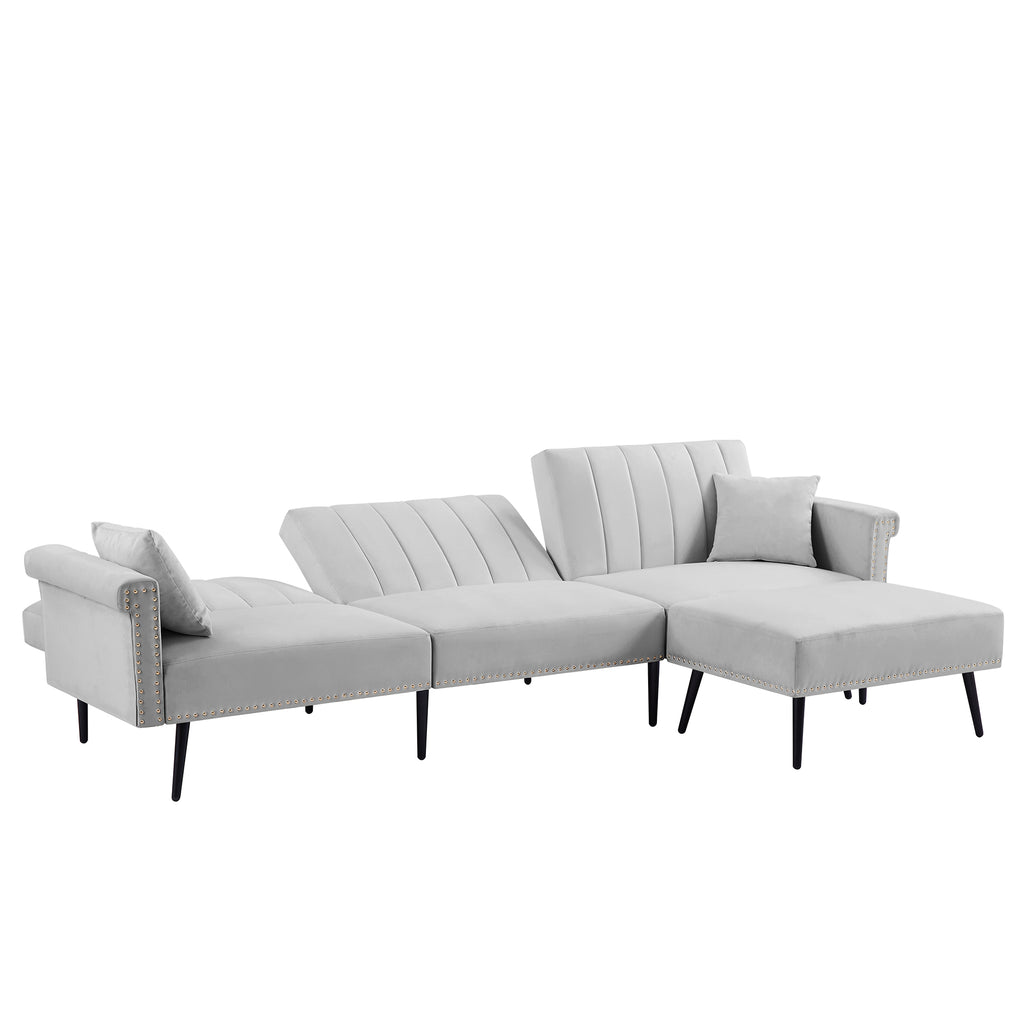 Grey Sectional Sofa Bed Z378