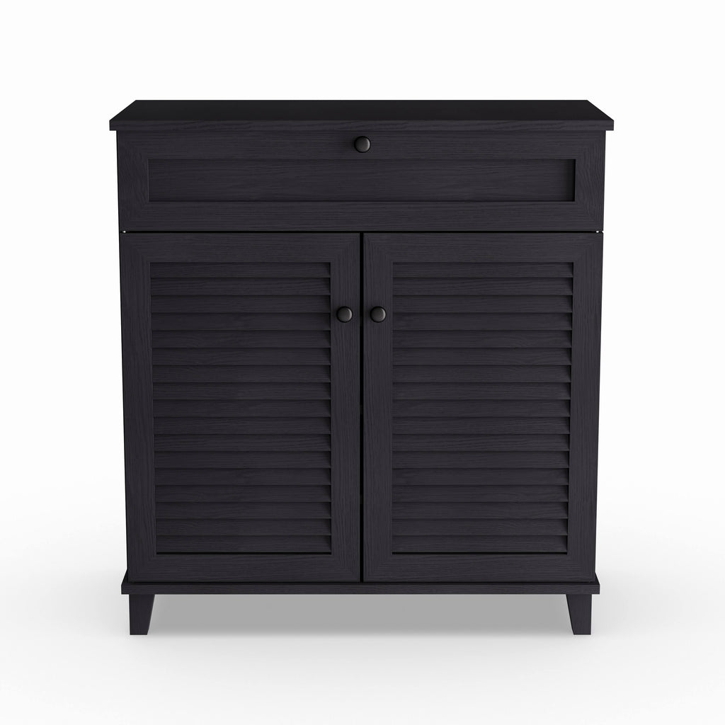 Espresso Wood Cabinet with Drawer W276270