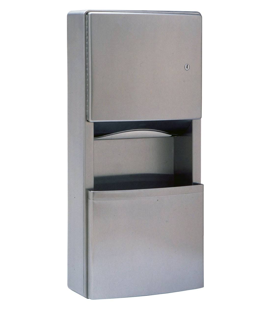 Surface-mounted Paper Towel Dispenser/Waste Receptacle Z9848