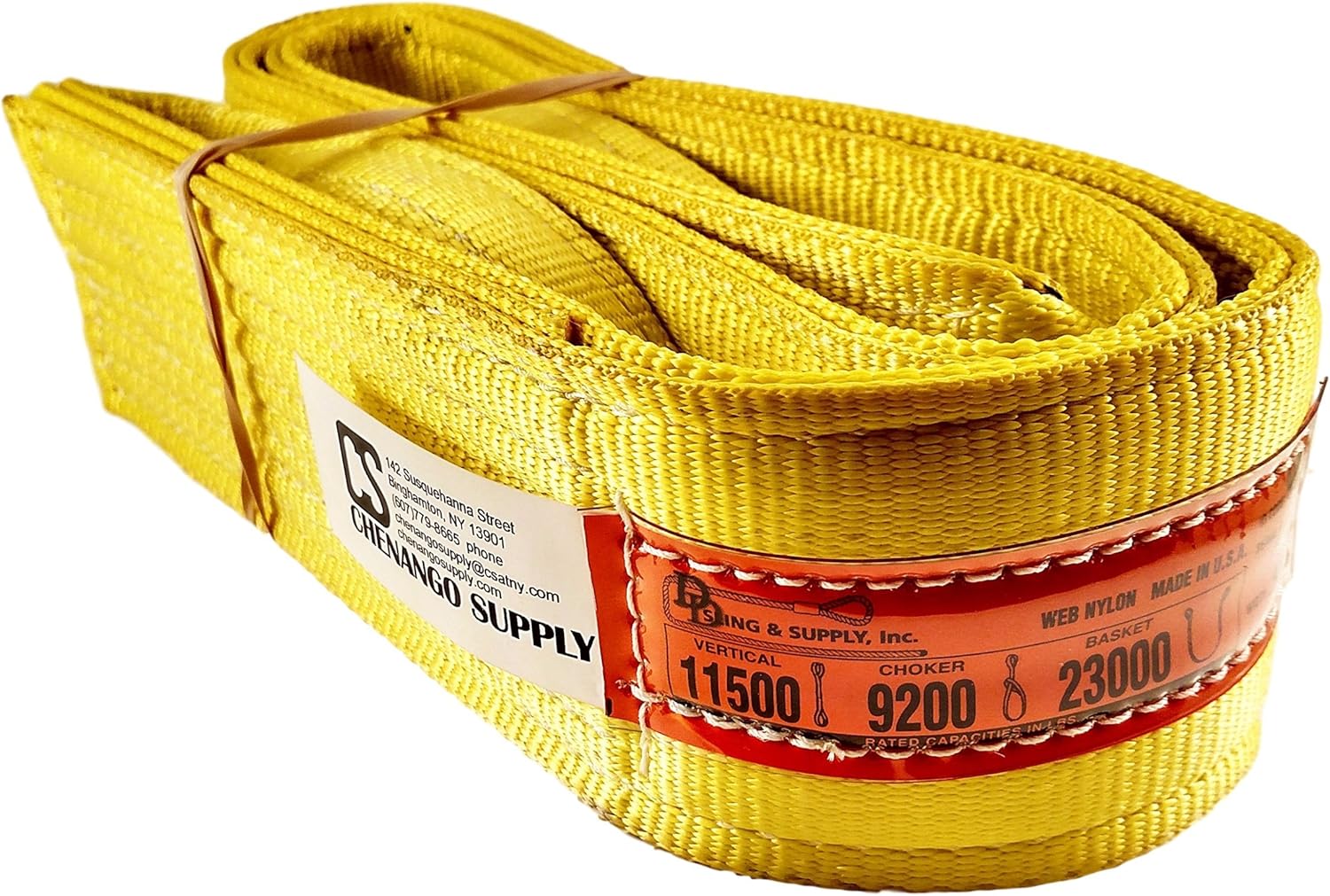 Nylon Lifting Slings, Eye & Eye, 4" x 8', 2 Ply, Pack of 2 R810