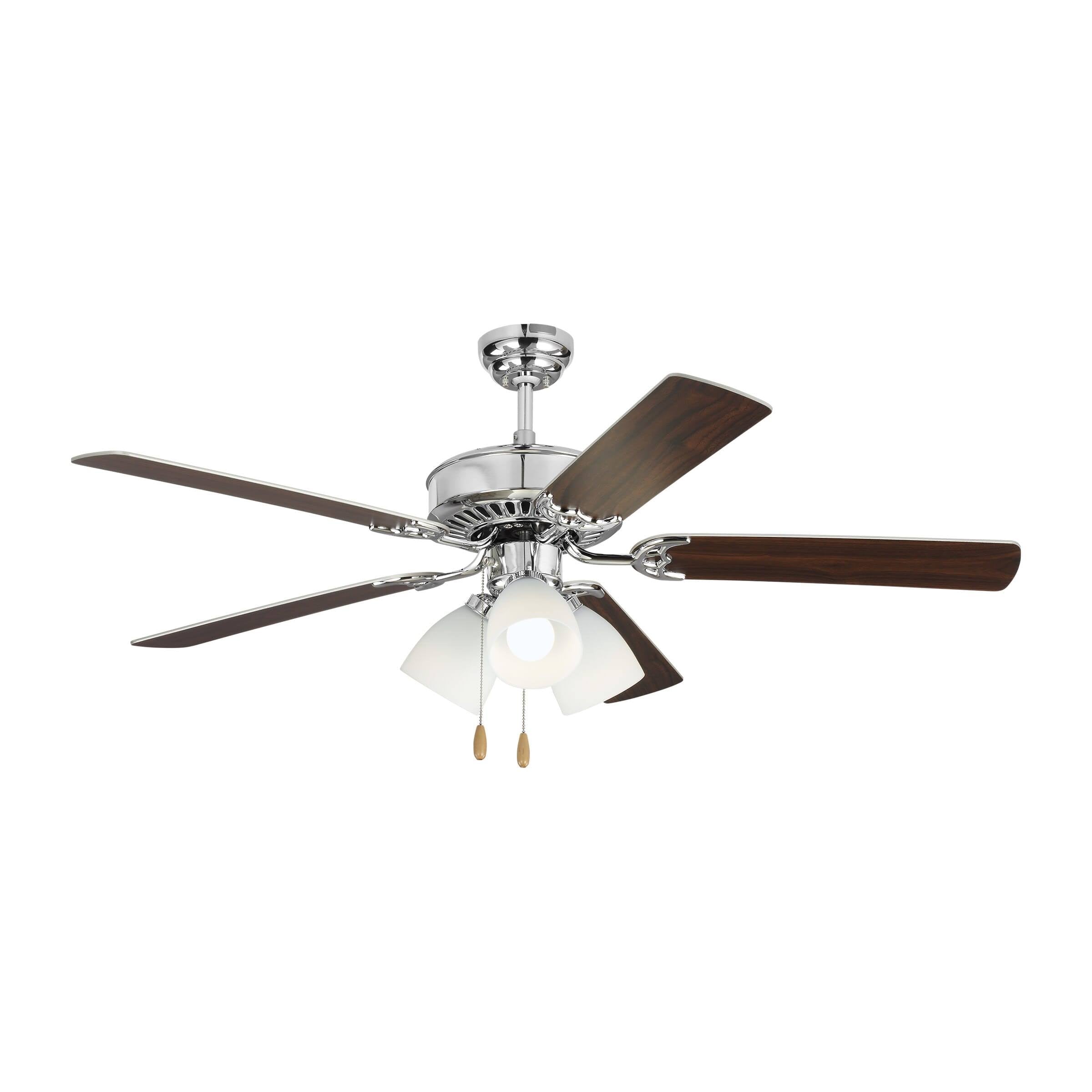 Chrome LED Ceiling Fan T6891