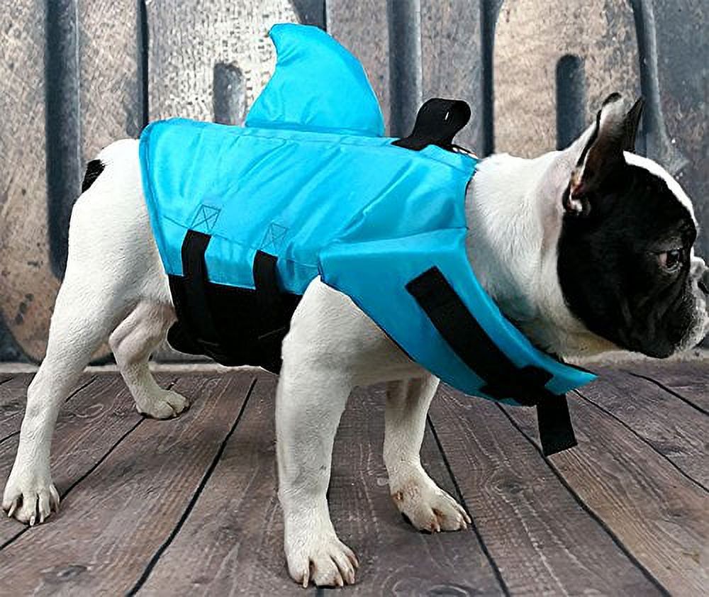 Orange Shark Dog Life Jacket with Adjustable Belt I474