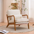 Velvet Accent Chair with Wood Feet M3009