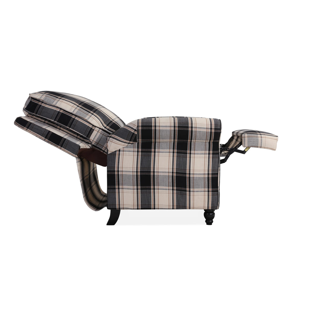 Black Fabric Recliner I217