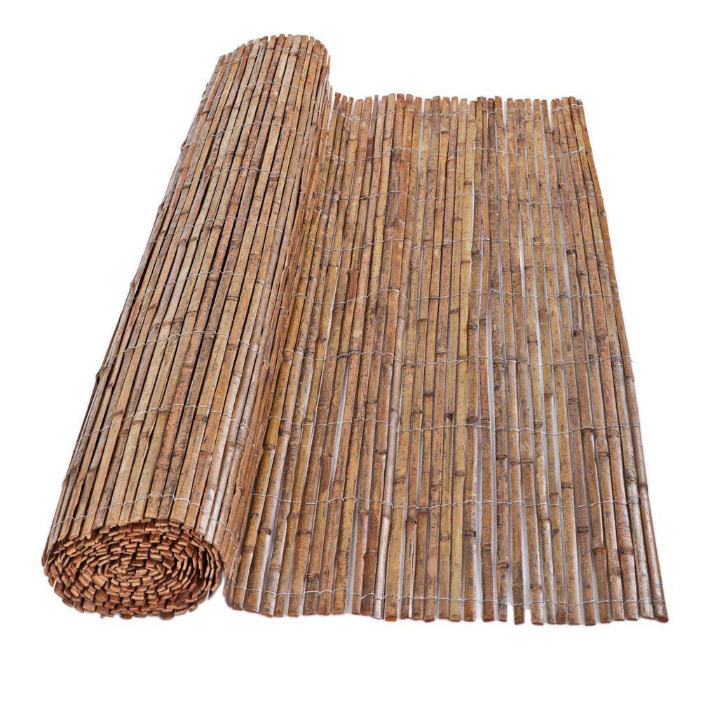 Bamboo Carbonized Split Slat Fencing H1884