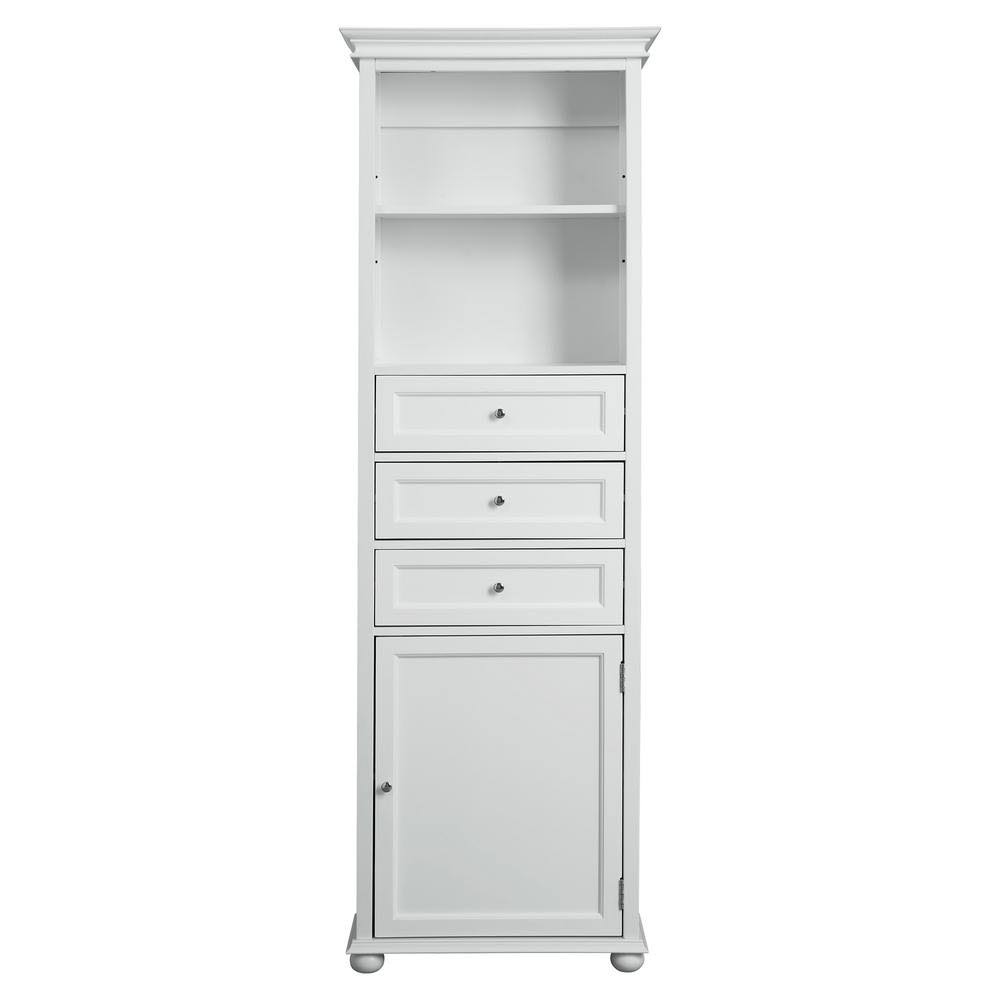 Linen Cabinet in White C728