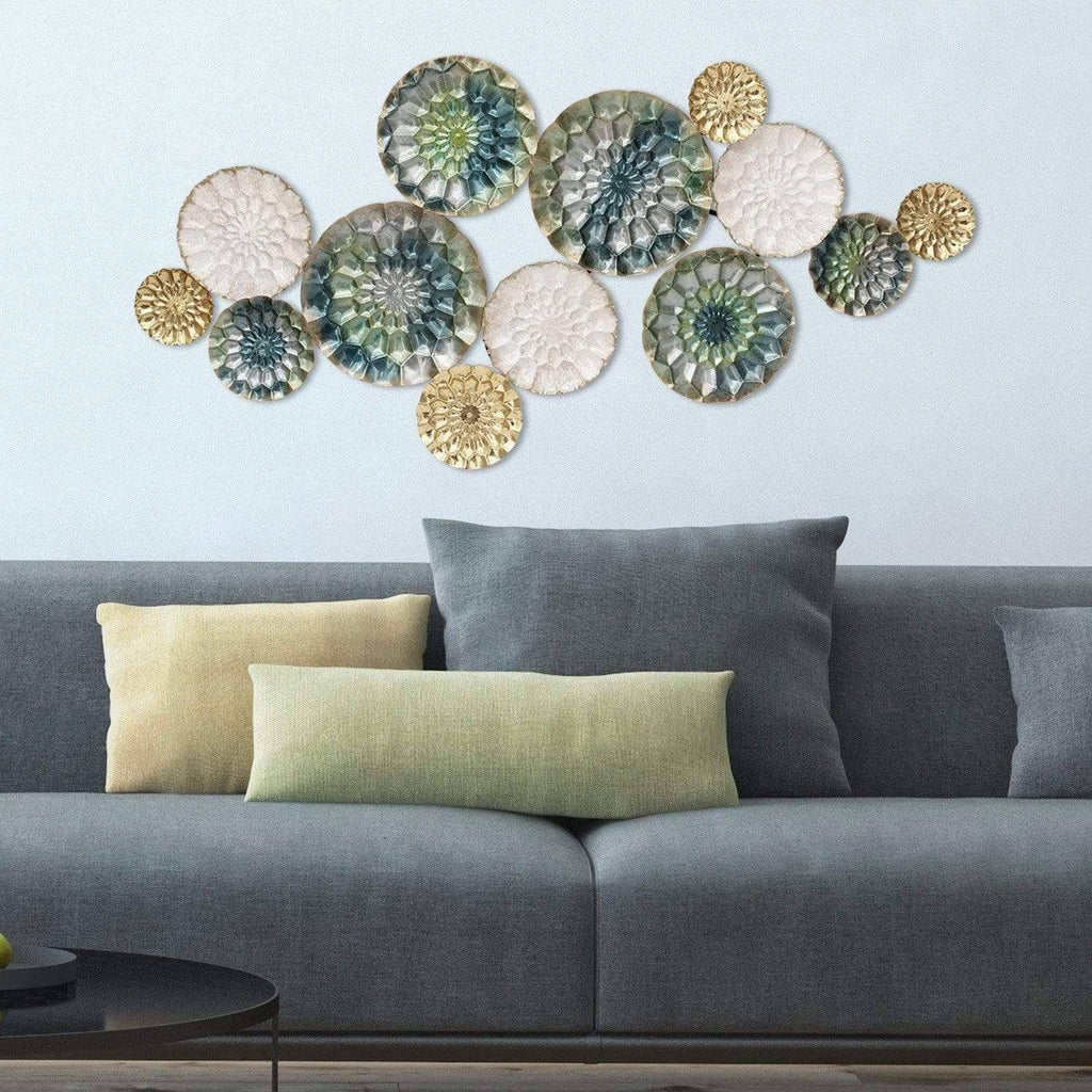 Multi-Color Textured Metal Wall Decor D90335