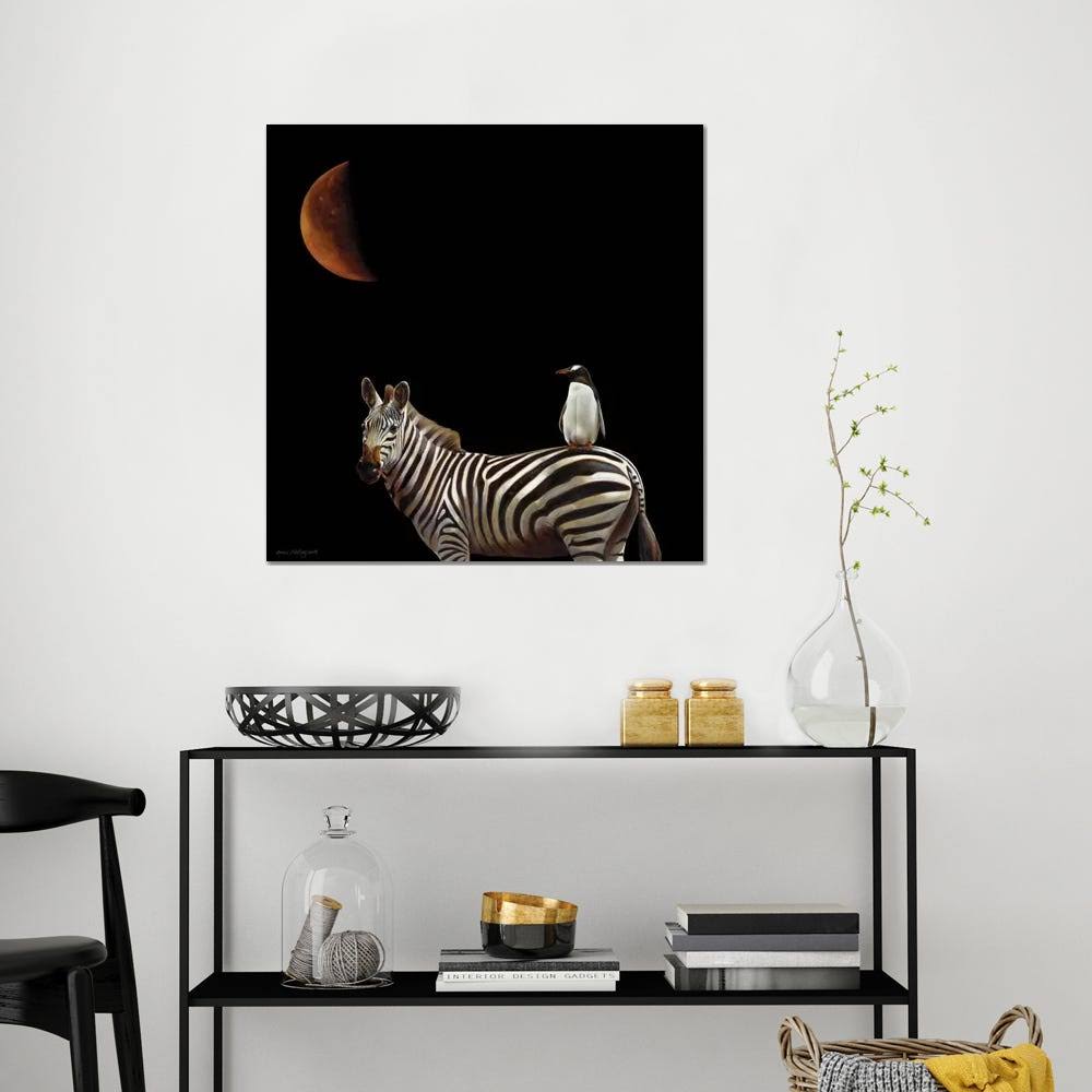 Canvas Art Picture - Pilgrimage - Zebras Art P502