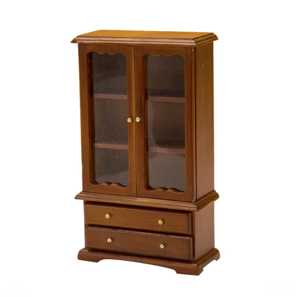 1/12 Miniature Kitchen Cabinet Cupboards with Drawer Dollhouse Furniture Toy U332