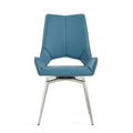 Faux Leather Swivel Dining Chairs (Set of 2) V230365