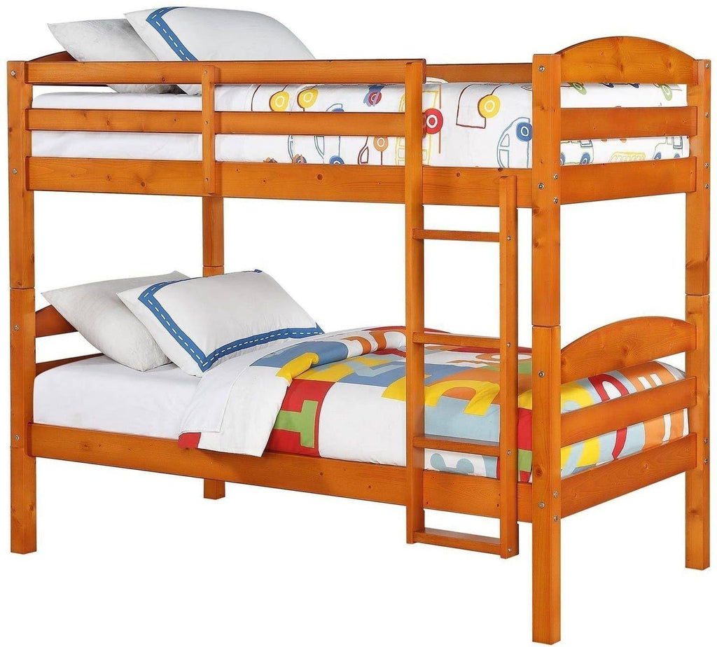 Twin Over Twin Wood Bunk Bed B9512