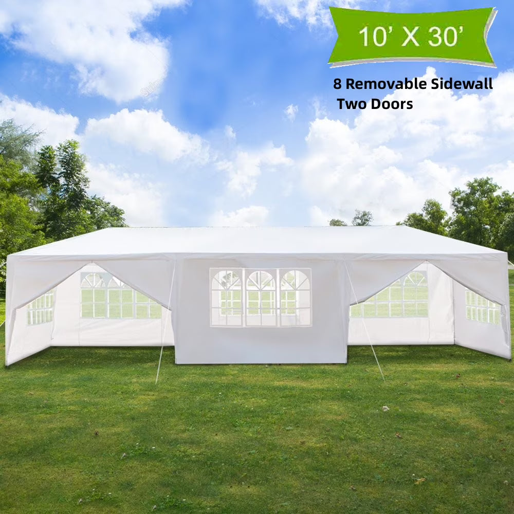 10'x30' Waterproof Canopy Tent with 8 Removable Sidewalls A50107