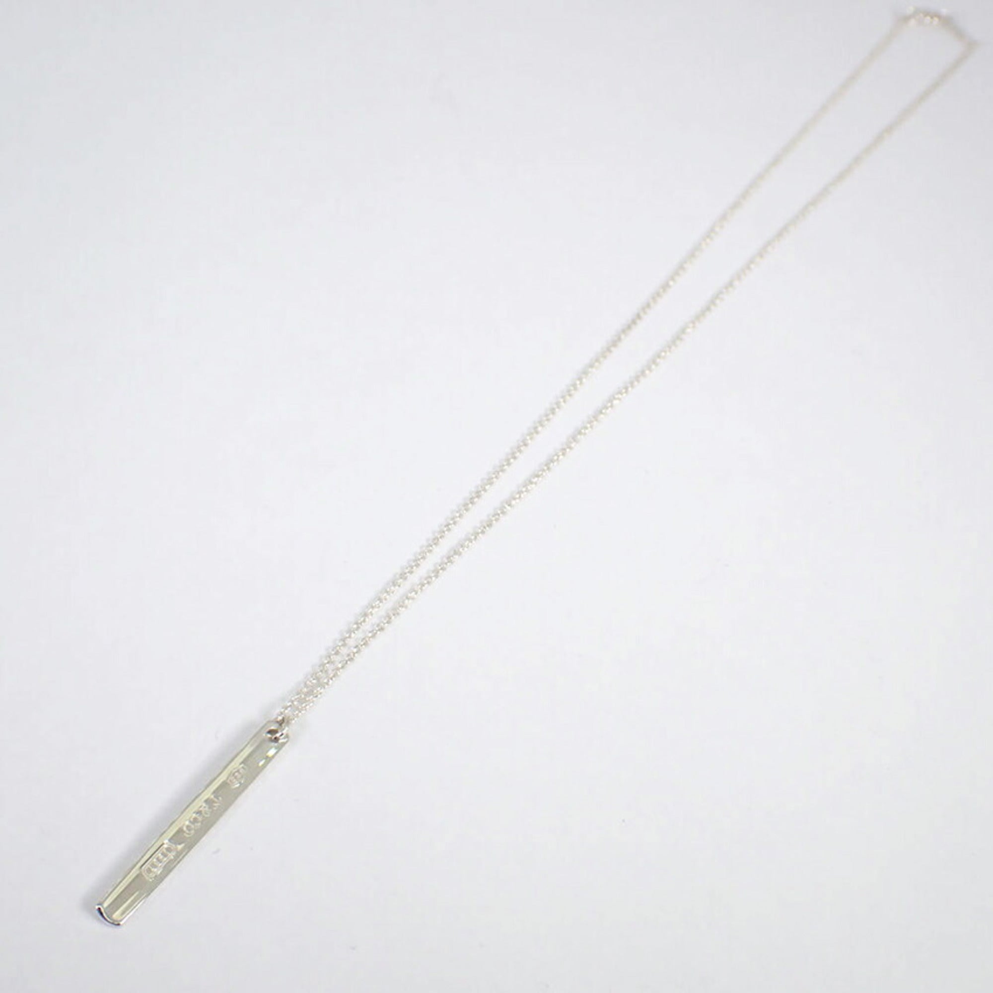 925 Silver Bar Pendant Necklace R848263