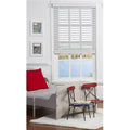 Cordless Faux Wood Blind White 66 x 48 in. P156417