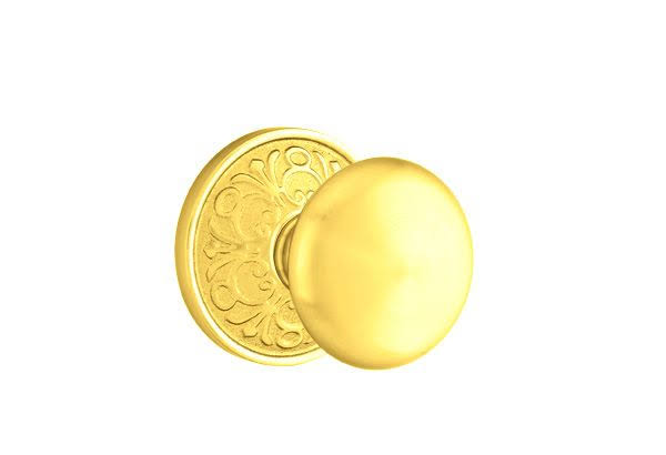 Polished Brass Passage Knob with Rosette U585596