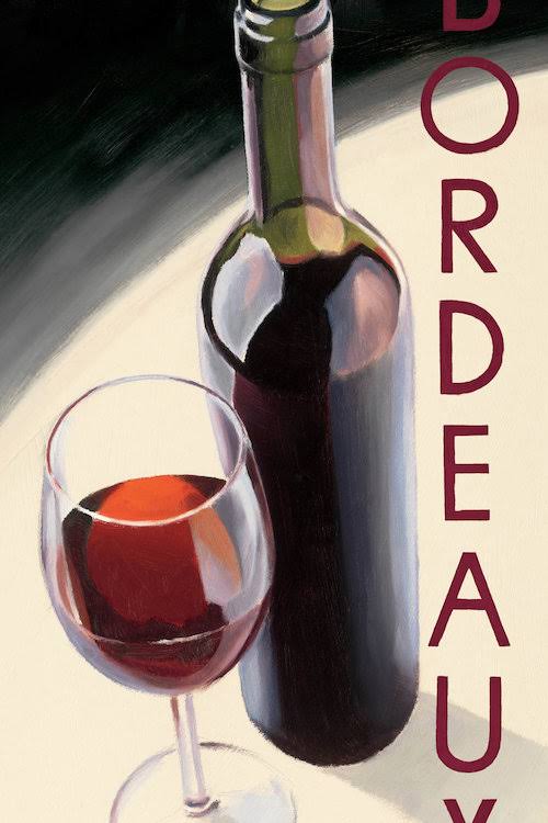 Bordeaux II Print on Canvas Art R2894