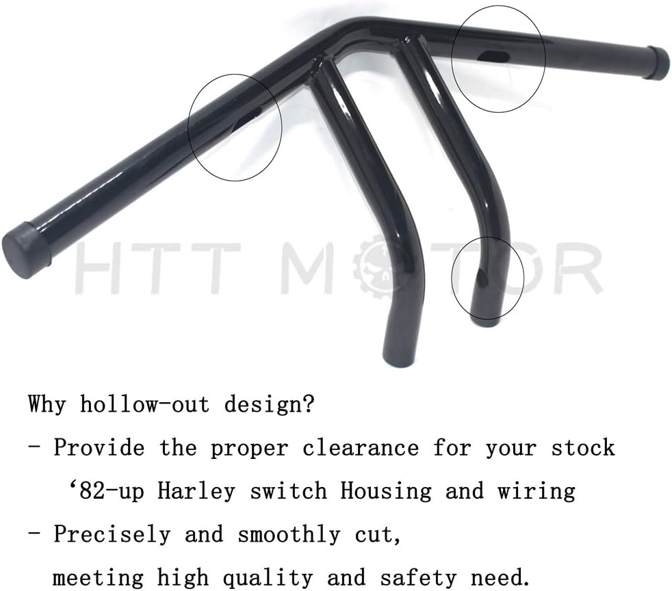 Black Hollow Out Handlebars R858